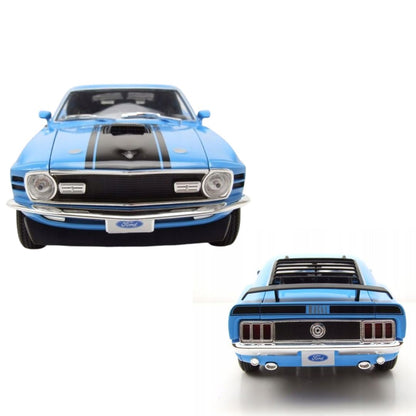 Blue Ford Mustang Mach 1 1970 Blue