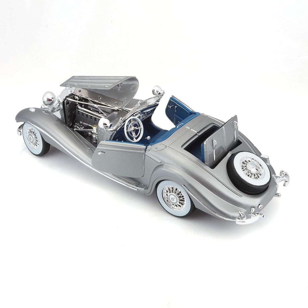 Maisto 1:18 scale Mercedes-Benz 500 K Special Roadster Silver