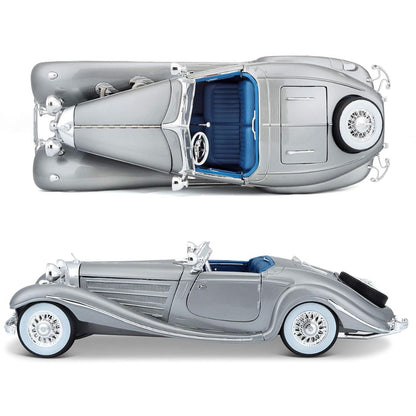 Maisto 1:18 scale Mercedes-Benz 500 K Special Roadster Silver