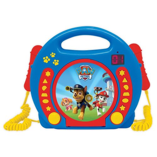 Paw Patrol Portable Cd Player With 2 Sing Along Microphones