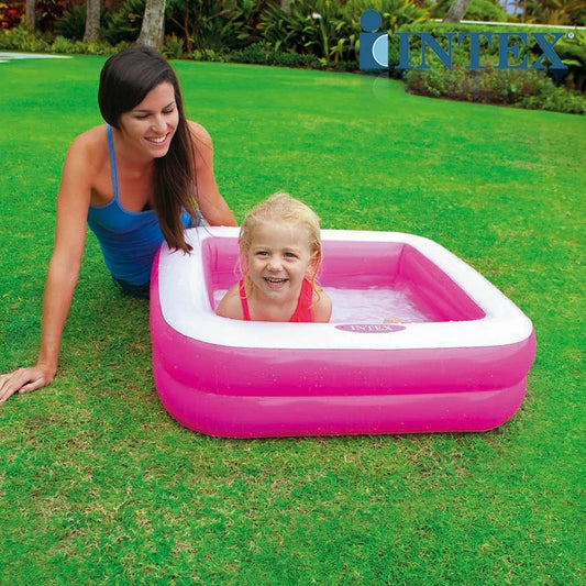 Mini Square Baby Pool 85 X 85 X 23 Cm - Assorted Colors