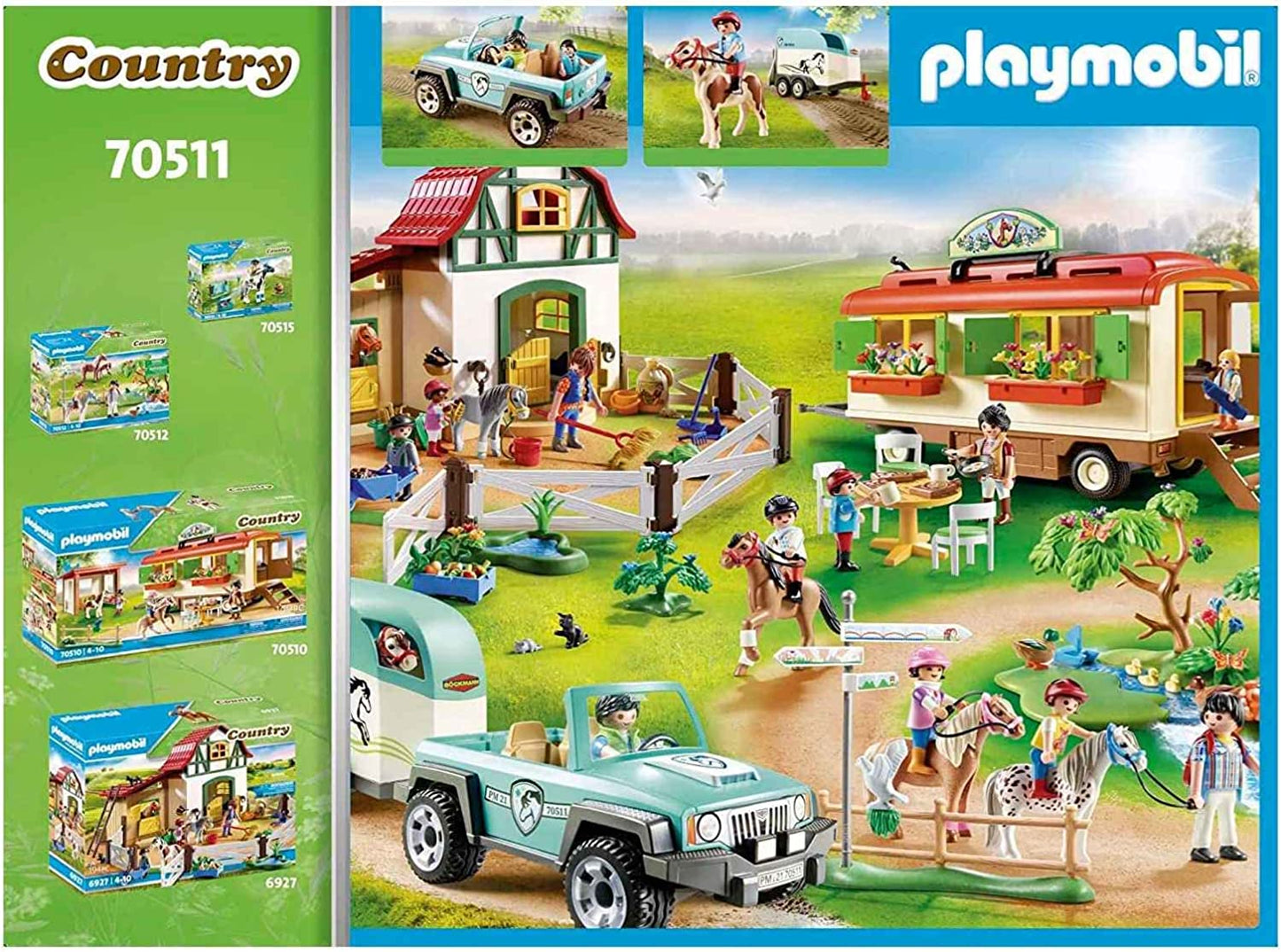 Country, Car with Pony Trailer