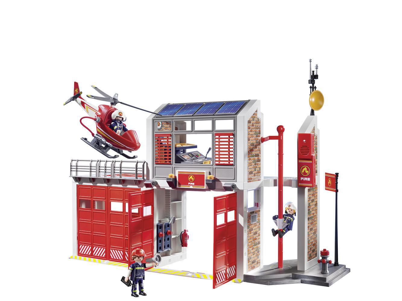 Playmobil Fire Station with Helicopter