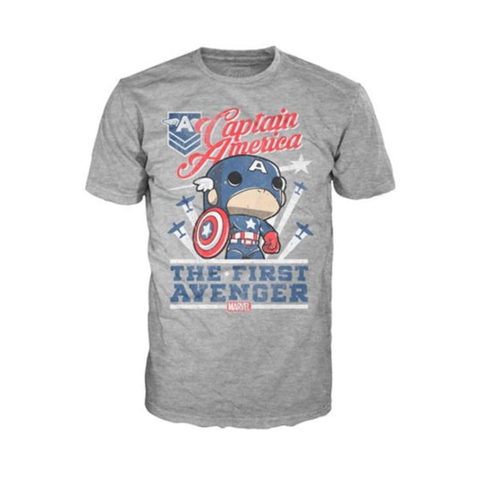 Funko Pop Tee Captain America