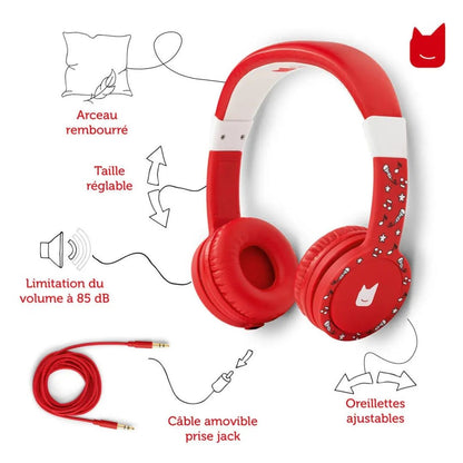 Tonies Whisper Foldable Red headphones