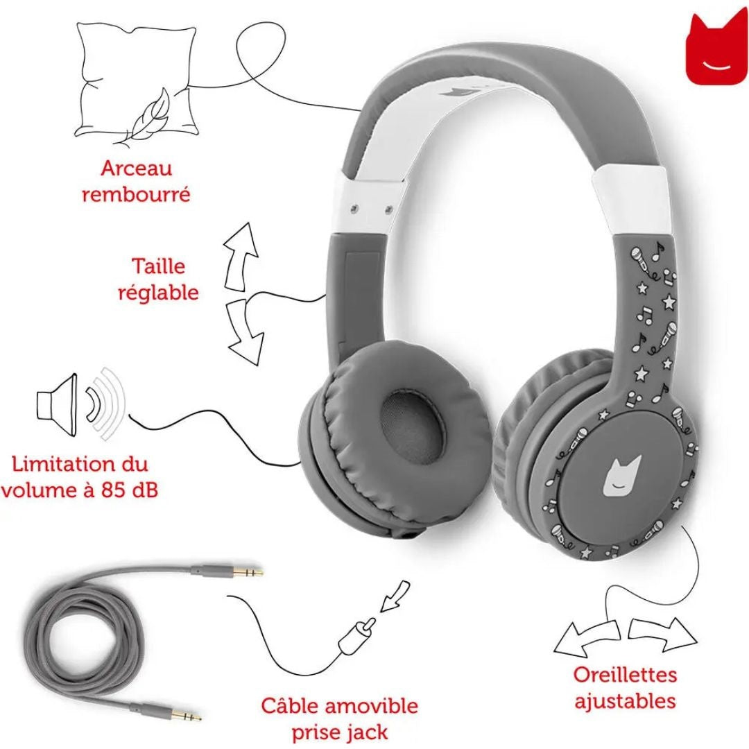 Tonies Whisper Foldable Grey headphones
