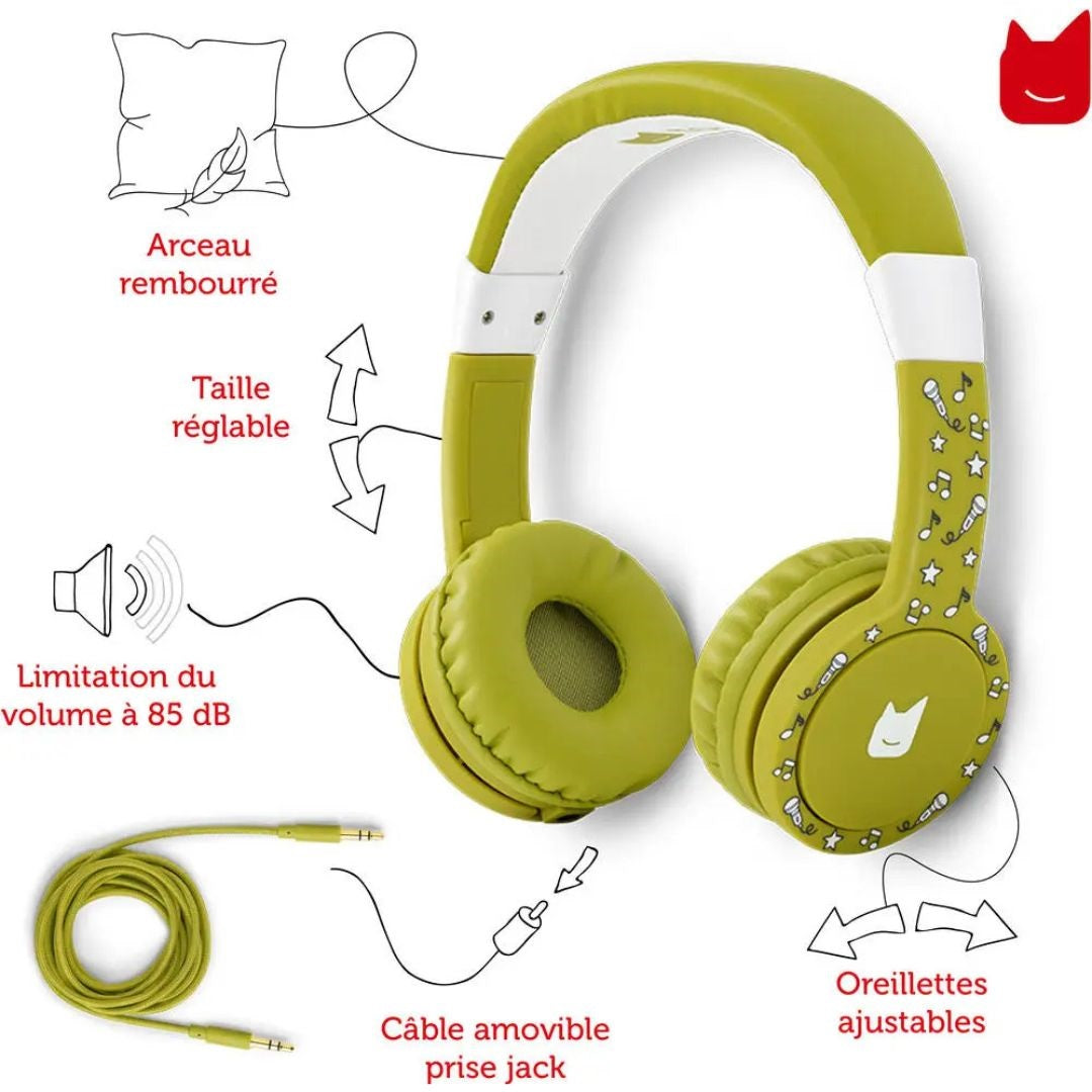 Tonies Whisper Foldable Green headphones