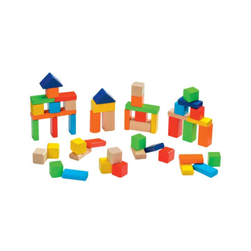 Atelier du Bois Wooden Building Cubes - 50 Pcs