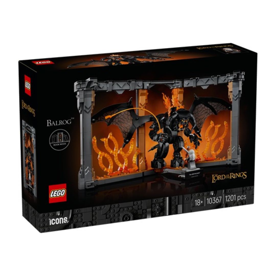 Lego Icons The Lord of the Rings Balrog Book Nook