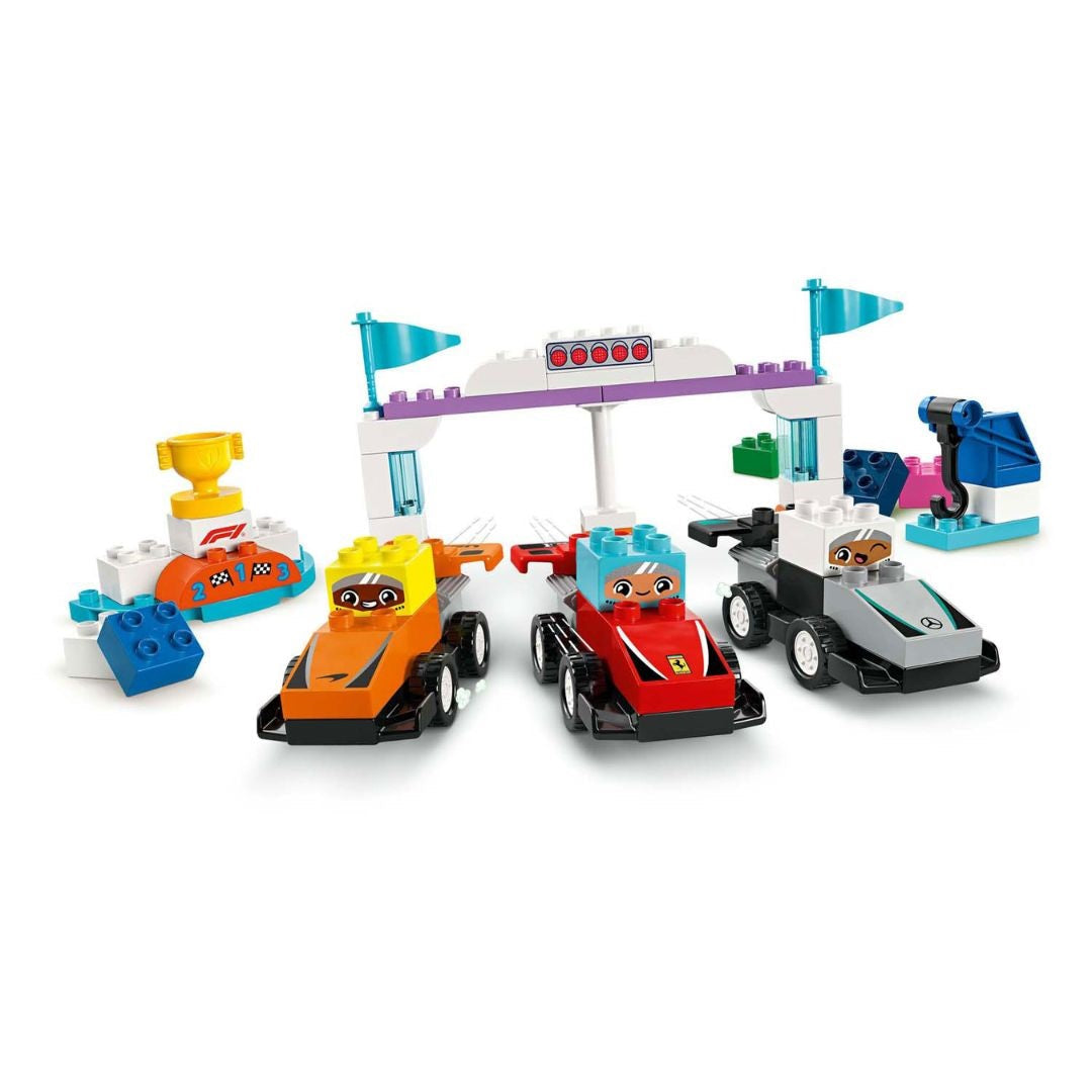 Lego Duplo F1 Team Race Cars & Drivers
