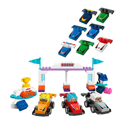 Lego Duplo F1 Team Race Cars & Drivers