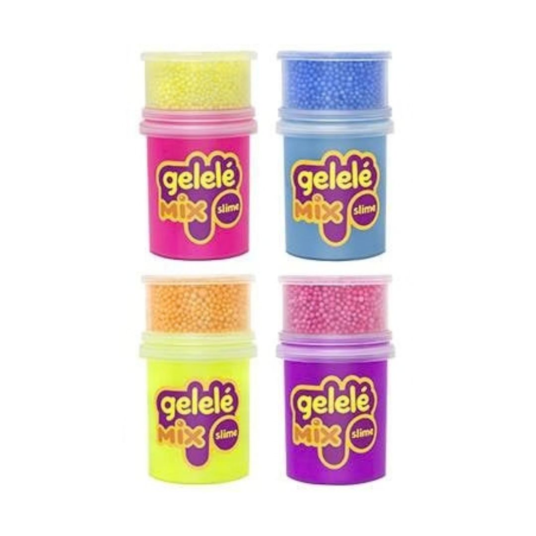 Gelele Slime Mix with Styrofoam Balls