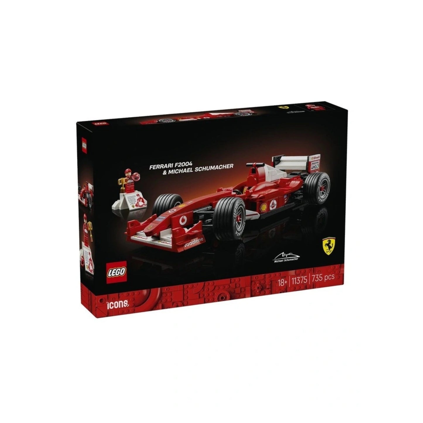 Lego Ferrari F2004 & Michael Schumacher - 735 Pieces