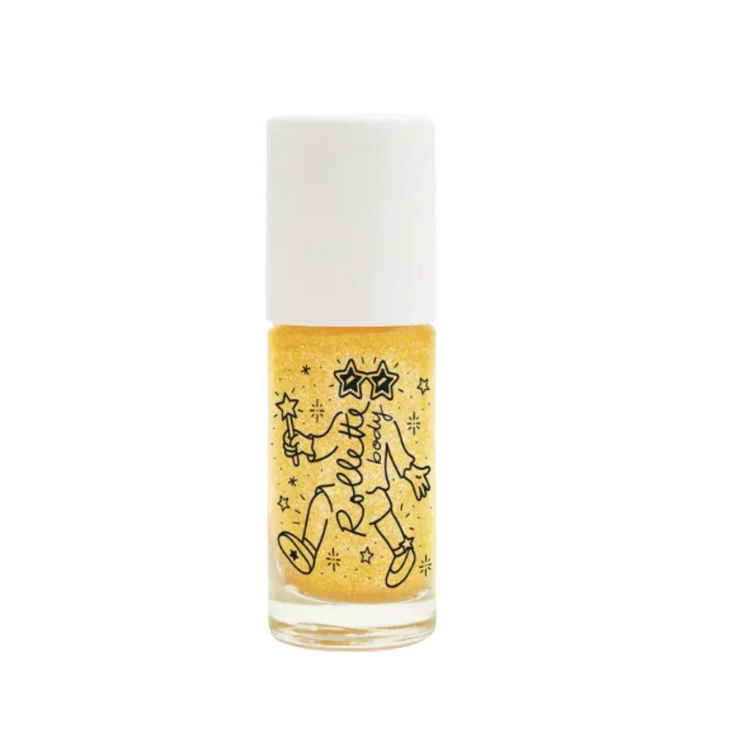 Nailmatic Body Glitter Roll-on Gel - Yellow Gold