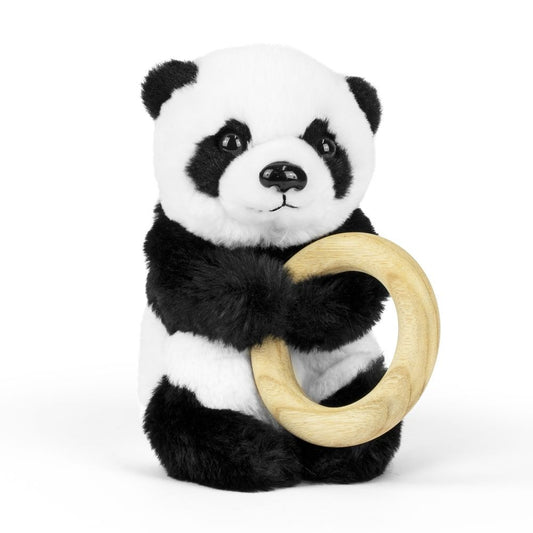 Living Nature Plush Toys | Panda With Ring