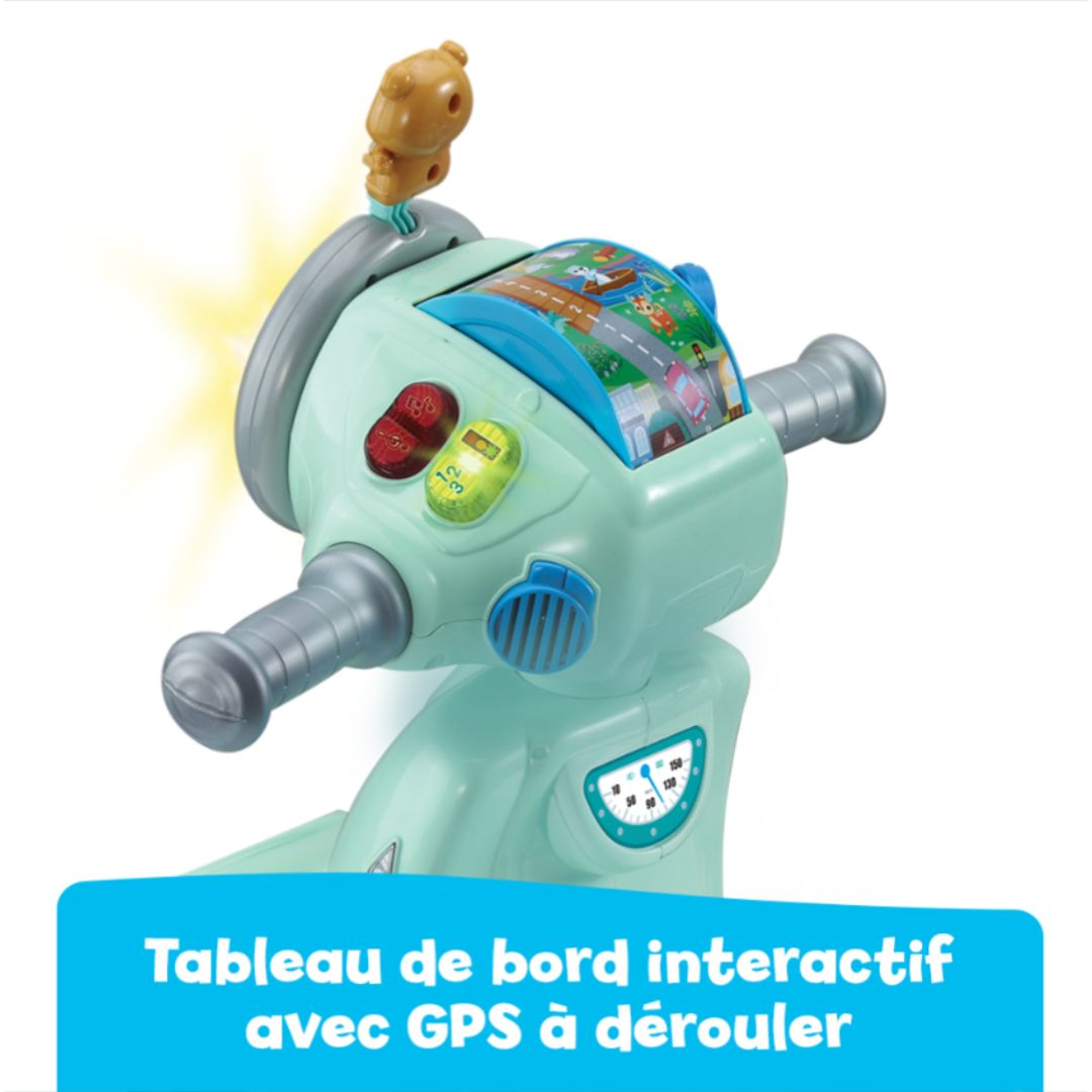 Vtech 3 En 1 Interactif Scooter Blue Ride-On