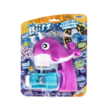 Jaru Light-Up Narwhal Bubble Toy
