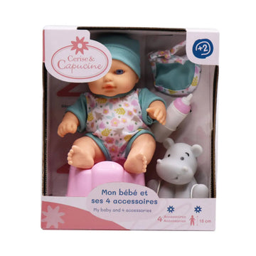 Cerise & Capucine My Baby Doll With 4 Accessories