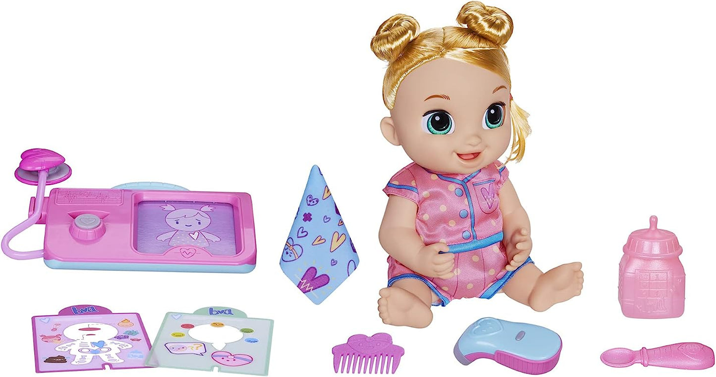Baby Alive - Interactive Doctor Play Toy with Lights, Sounds, Movements & Tools- blonde hair