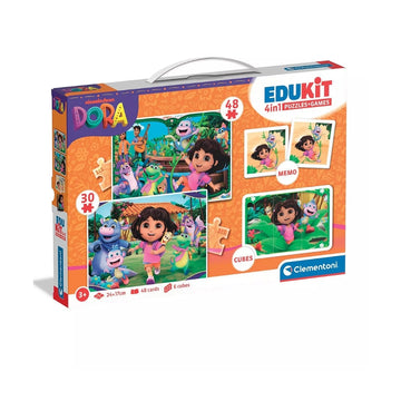 Clementoni Edukit 4-in-1 Dora Puzzle
