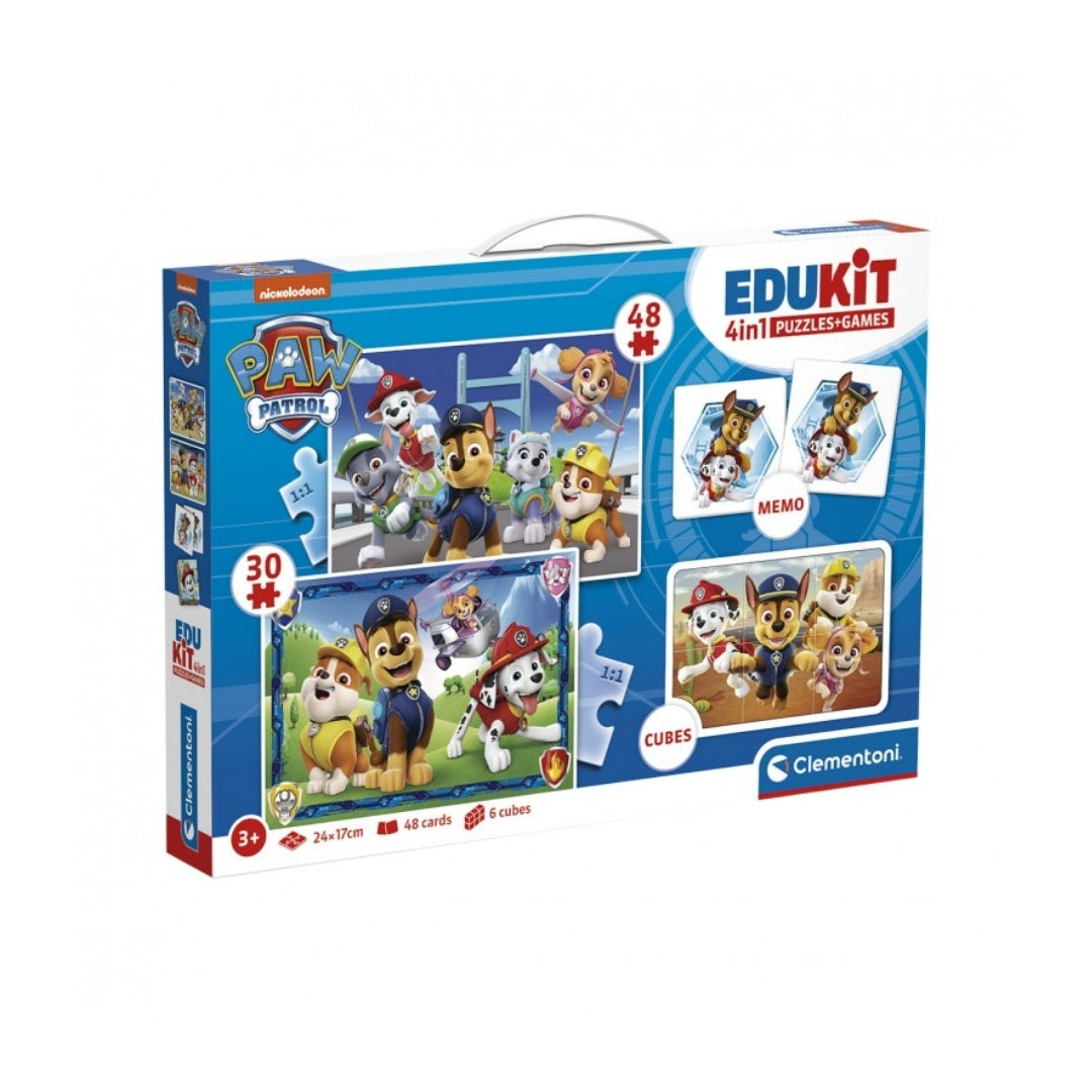 Clementoni Edukit 4 In 1 Paw Patrol Puzzle