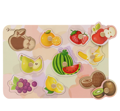 Classic World Fruit Wooden Stud Puzzle