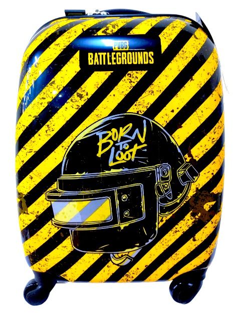 PUBG Kids Luggage with Reusable Stickers 18"