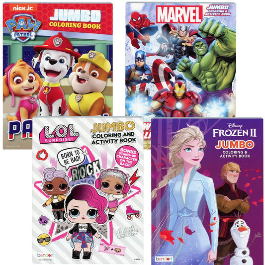 Mixed License Jumbo Coloring Book