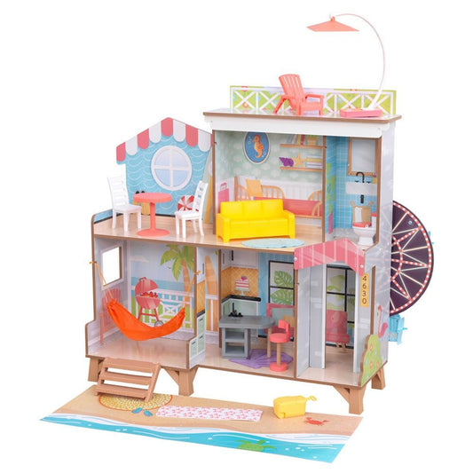 Kidkraft Ferris Wheel Fun Beach House Dollhouse