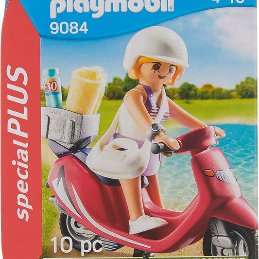 Beachgoer With Scooter