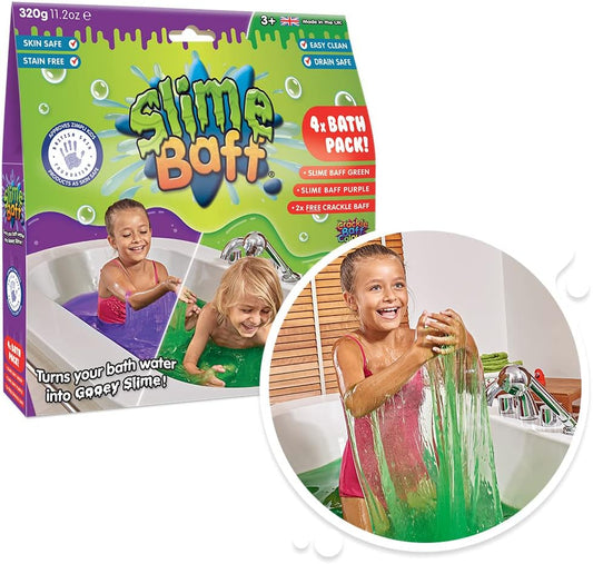 Slime Baff green purple 600g 2 Crackle