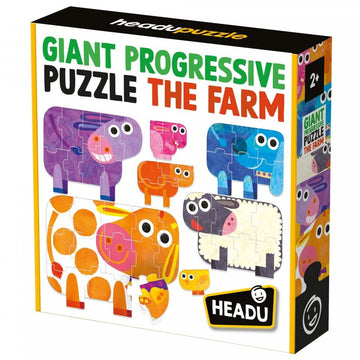 Headu Giant Progressive Puzzle The Farm Educational Game