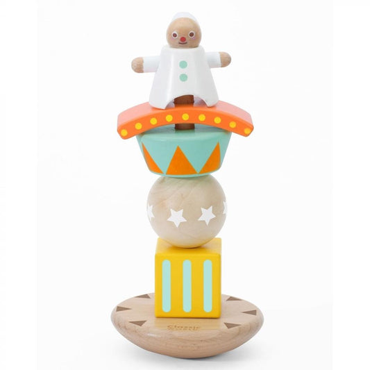 Classic World Wooden Stack and Balance Game Clown