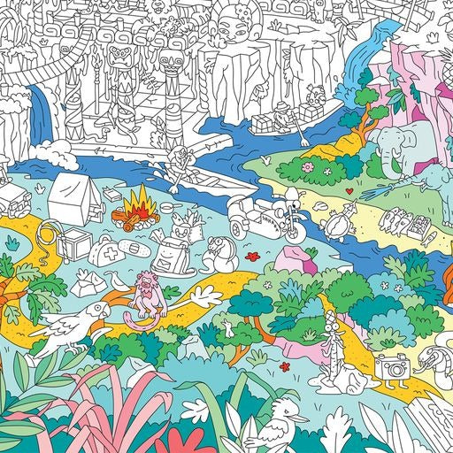 Omy Giant Coloring Poster Jungle