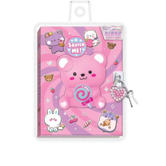 Hot Focus Critters Diary with Lock & Keys