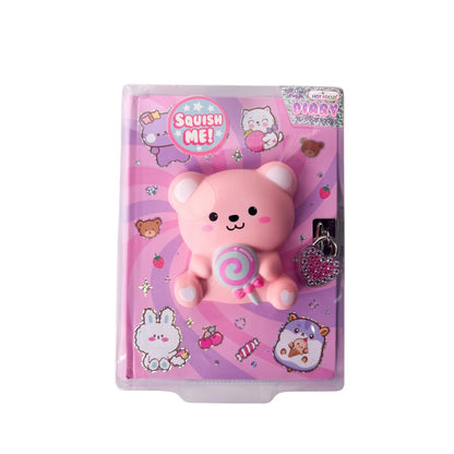 Hot Focus Critters Diary with Lock & Keys
