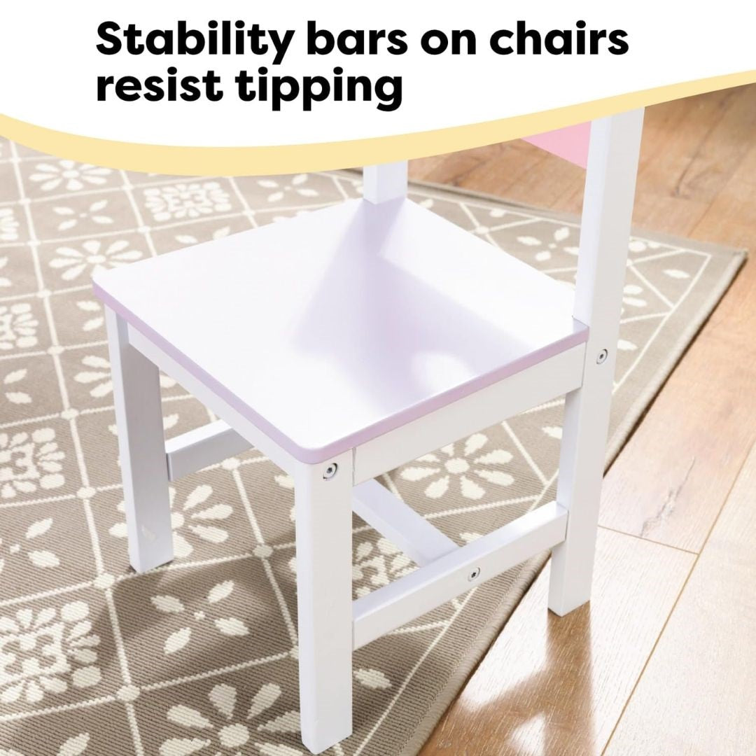 KidKraft Wooden Heart Table & Chair Set