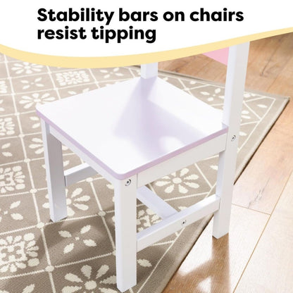 KidKraft Wooden Heart Table & Chair Set