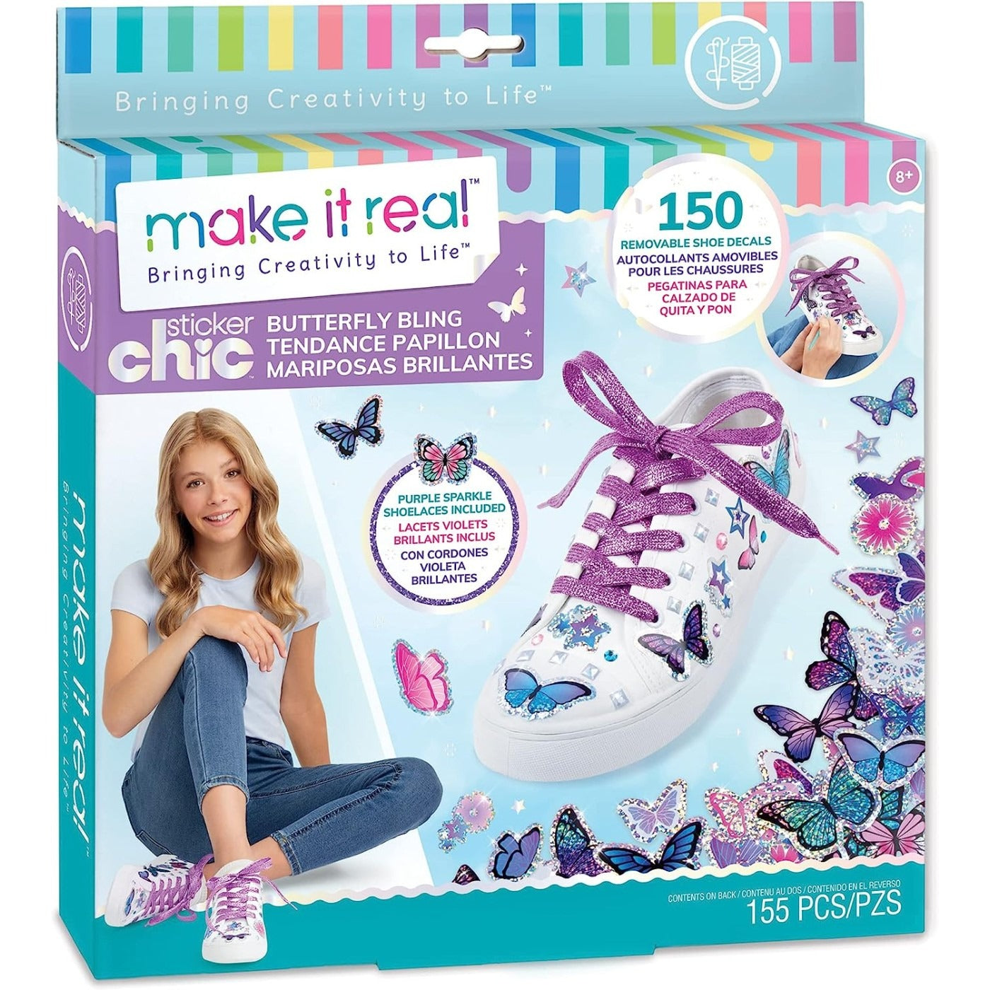 Make It Real 3C4G Sticker Chic Butterfly Bling