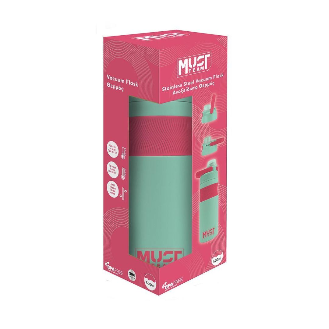 Must Mint & Pink Water Bottle 500ml