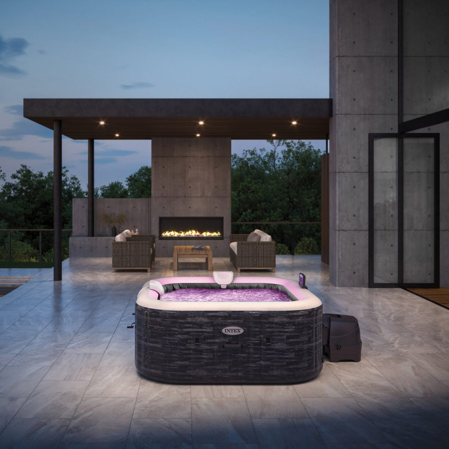 Intex PureSpa Bubble Greystone Small