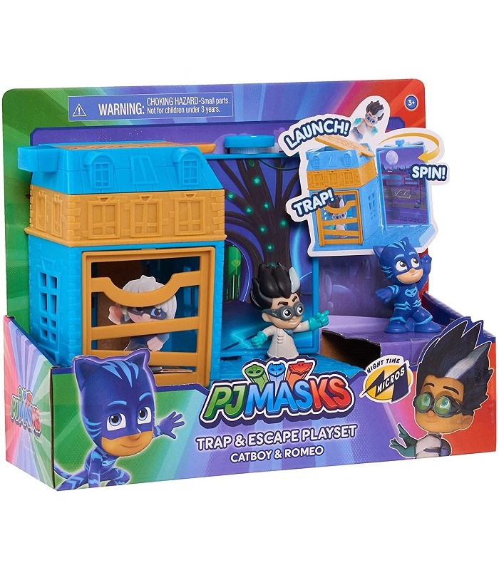 PJ Masks Night Time Micros Trap & Escape Playset