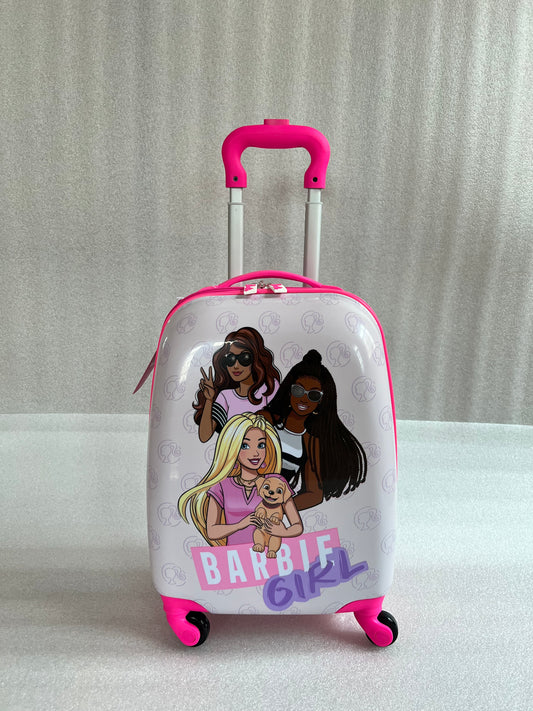 Barbie Kids Luggage with Reusable Stickers 18"