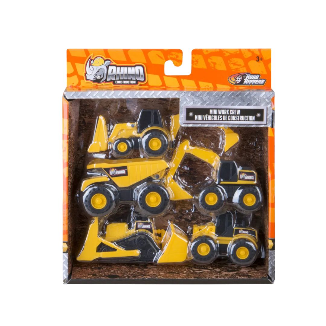 Set of 5 Miniature Construction Vehicles