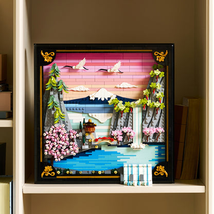 Lego Japanese Cherry Blossom Landscape - 1892 Pcs