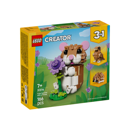 Lego Creator 3 in 1 Cute Hamster With Flower - 166 Pcs