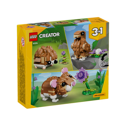 Lego Creator 3 in 1 Cute Hamster With Flower - 166 Pcs