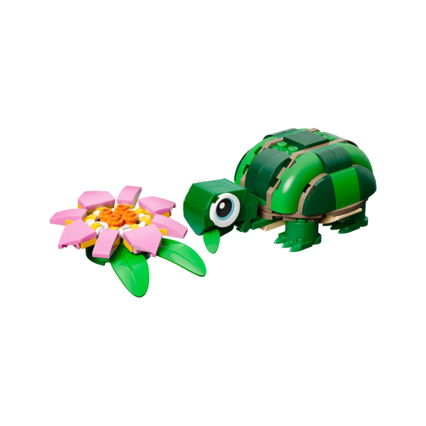 Lego Creator 3-in-1 Turtle with Water Lily Flower - 124 Pcs