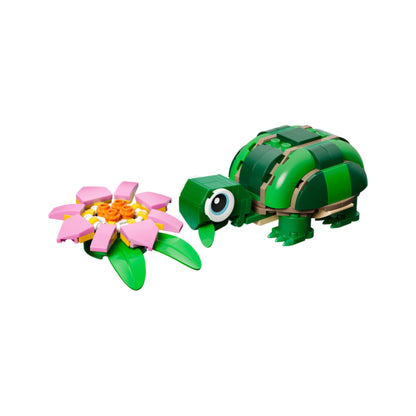 Lego Creator 3-in-1 Turtle with Water Lily Flower - 124 Pcs