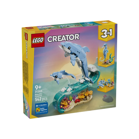 Creator 3-in-1 Beautiful Dolphins - 542 Pcs